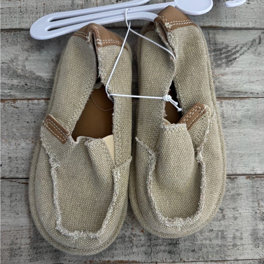 The Children’s Place Boy’s Tan Canvas Slip-On Shoes